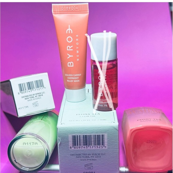 Byroe TeaTime Peony, Celery AHA Serum & Carrot Mask Bundle. New - Picture 7 of 11
